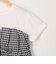 シアーチェックビスチェ付きTシャツ