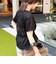 シアーチェックビスチェ付きTシャツ