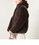《撥水・2WAY》ファイングロス中綿×ファーリバーシブルブルゾン