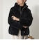 《撥水・2WAY》ファイングロス中綿×ファーリバーシブルブルゾン