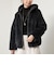 《撥水・2WAY》ファイングロス中綿×ファーリバーシブルブルゾン