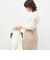《アンサンブル対応》《手洗い可能》カシミヤ混リブUネックプルオーバー