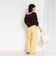 【一部WEB限定サイズ】ウォッシャブルブライトダブルクロスセミワイドパンツ