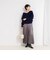 ヘアリー2WAYプルオーバーニット