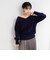 ヘアリー2WAYプルオーバーニット