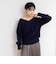 ヘアリー2WAYプルオーバーニット