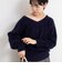 ヘアリー2WAYプルオーバーニット