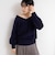 ヘアリー2WAYプルオーバーニット
