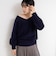 ヘアリー2WAYプルオーバーニット