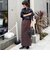 《セットアップ対応》フェイクスエードハイウエストタイトスカート
