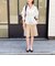 《セットアップ対応》ウォッシャブルウール調ストレッチハーフパンツ