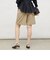 《セットアップ対応》ウォッシャブルウール調ストレッチハーフパンツ