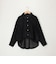 《セットアップ対応》グロッシーデニムライクシャツジャケット