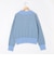 ラメモール×フェザー切替Vプルオーバーニット