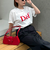 フロッキープリントTシャツ