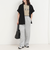 ラメ裏毛パッチポケットパンツ