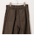 グレンチェックセンタープレスパンツ