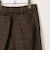 グレンチェックセンタープレスパンツ