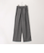 グレンチェックセンタープレスパンツ