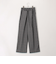 グレンチェックセンタープレスパンツ