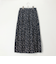 ライトパウダーサテン星柄スカート