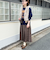 フェイクファー切替ジレ