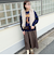 フェイクファー切替ジレ