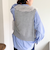 フェイクファー切替ジレ