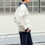 レース付きVネック裏毛プルオーバーカットソー