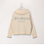 配色バックロゴZIPカーディガン
