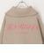 配色バックロゴZIPカーディガン
