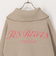 配色バックロゴZIPカーディガン