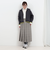 配色バックロゴZIPカーディガン