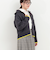 配色バックロゴZIPカーディガン