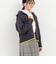 配色バックロゴZIPカーディガン