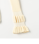 袖口フリルリブニット