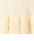 袖口フリルリブニット