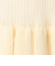 袖口フリルリブニット