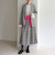 グレンチェックプリーツスカート