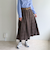 グレンチェックプリーツスカート