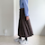 グレンチェックプリーツスカート