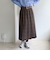 グレンチェックプリーツスカート