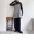 チェック柄レイヤードキャミワンピース