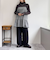 チェック柄レイヤードキャミワンピース