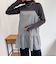 チェック柄レイヤードキャミワンピース