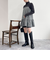 チェック柄レイヤードキャミワンピース