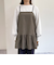 チェック柄レイヤードキャミワンピース