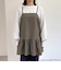 チェック柄レイヤードキャミワンピース