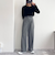フロッキー袖チュールプルオーバー