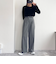 フロッキー袖チュールプルオーバー